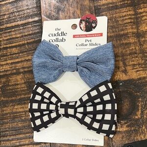 Blue and Black Pet Collar Slides